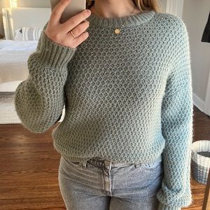 Pale Green Abercrombie & Fitch Sweater, Like New, Size Small